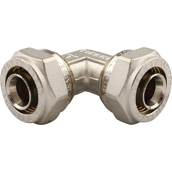 Угольник, AQUATTRO, обжимной, латунь