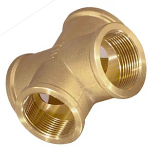 Крестовина, FFFF(ВР-ВР-ВР-ВР), латунь