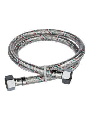 Подводка для воды в ПВХ оболочке AQUATTRO 1/2" г/г (FF1/2"), сталь