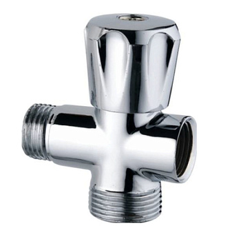 Вентиль-тройник TIM НхНхВ, хром, барашек (M1/2"xM3/4"xF1/2") [1/50]