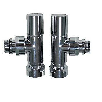 Кран угловой TIM F3/4" x M1/2", хром, кругл [1/20]