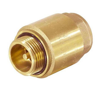 Клапан обратный усиленный FM(НР-ВР), с латунным штоком