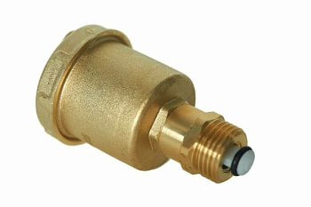 Воздухоотводчик автоматический, TIM, НР(M), 1/2", прямой, отсекающий клапан, латунь[1/60]