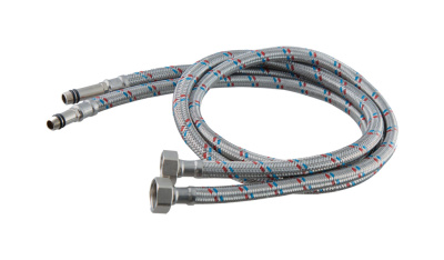 Подводка для смесителя AQUATTRO 1/2" x M10 г/ш, (F1/2"хМ10х18/35), сталь, пара