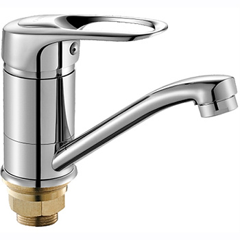 Смеситель для умывальника OUTE T3103DB одноруч, с коротким изливом 18 см, гайка [1/16]