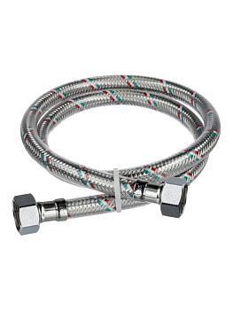 Подводка для воды в ПВХ оболочке AQUATTRO 1/2" г/г (FF1/2"), сталь