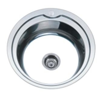 Мойка нержавеющая врезная AQUATTRO  510х510х180х0,8, круглая, матовая[1/12]