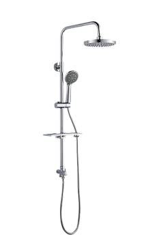 Душевой гарнитур AQUATTRO Q01-7002 тропич.душ, полка, без смесителя, хром [1/4]