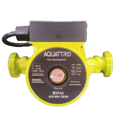 Насос циркуляционный AQUATTRO 25/8G, 1", 180мм, 8м, 6300л/ч [1/4]