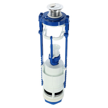 Клапан выпуска AQUATTRO кноп мет, двухуров слив, выс 310-420, комп [1/20]