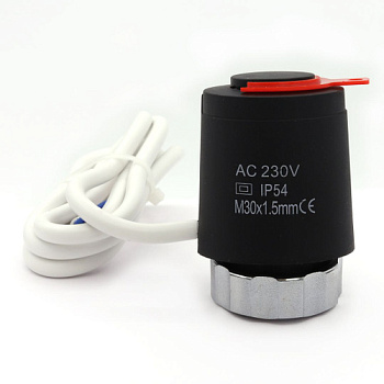 Сервопривод для теплого пола ZEISSLER M30 х 1,5, нормально закр, черный [1/60]