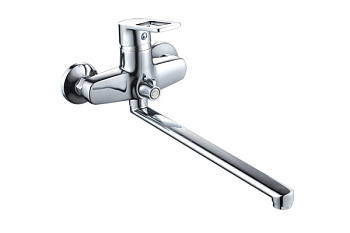 Смеситель для ванны AQUATTRO Q01-0601 одноруч, с плоск изливом 35 см, поворот перекл [1/10]