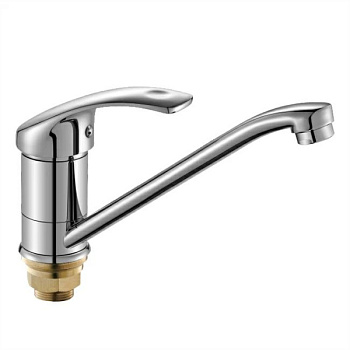 Смеситель для кухни OUTE T0503B одноруч, с длинным изливом 25см, гайка [1/16]