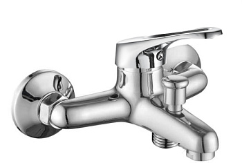 Смеситель для ванны AQUATTRO Q01-1202 одноруч, с коротк изл 14 см, ручка-пластик [1/10]