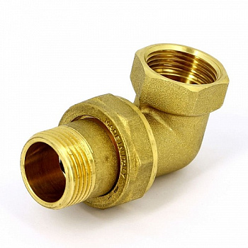 Муфта разъёмная американка, FM(ВР-НР), латунь, угловая