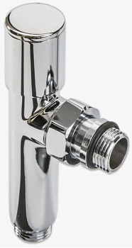 Кран угловой TIM M1/2" x M1/2", хром, кругл [1/20]