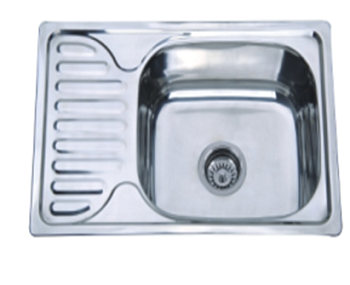 Мойка нержавеющая врезная AQUATTRO 660х420х180х0,8, с сушилкой слева,квадрат,матовая[1/10]