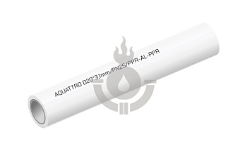 Труба AQUATTRO PN-25 армированная алюминием STANDART, 4 м