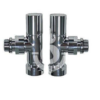 Кран угловой TIM F3/4" x M1/2", хром, кругл [1/20]
