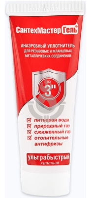 Гель анаэробный СантехМастер до 3" 60 гр красный [1/25]