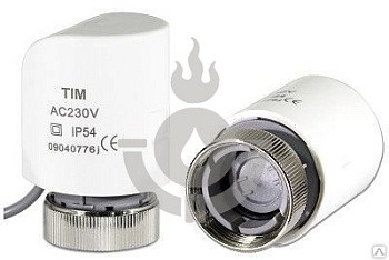 Сервопривод для теплого пола TIM M30 x 1,5 нормально закрытый, 230v, 2м [1/60]