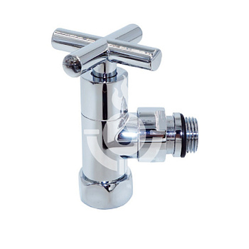 Кран угловой TIM F3/4" x M1/2", хром, крест [1/20]