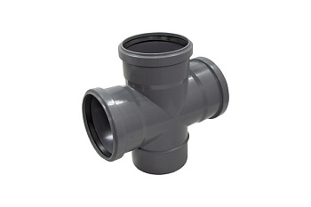 Крестовина одноплоскостная для внутренней канализации 110 90° [1/20]