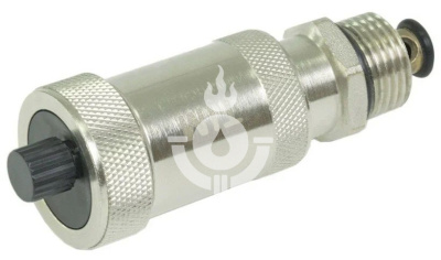 Воздухоотводчик автоматический, TIM, НР(M), 1/2", прямой, отсекающий клапан, хром[10/100]