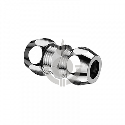 Концевик для жесткой трубки TIM прямой СC (цан-цан) 3/8" x 3/8" [10/200]
