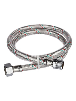 Подводка для воды в ПВХ оболочке AQUATTRO 1/2" г/ш (FM1/2"), сталь